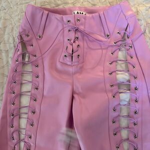 I.AM.GIA Pink Lace-Up Pants
